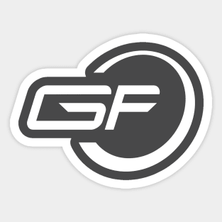 GF Retro Logo White Sticker